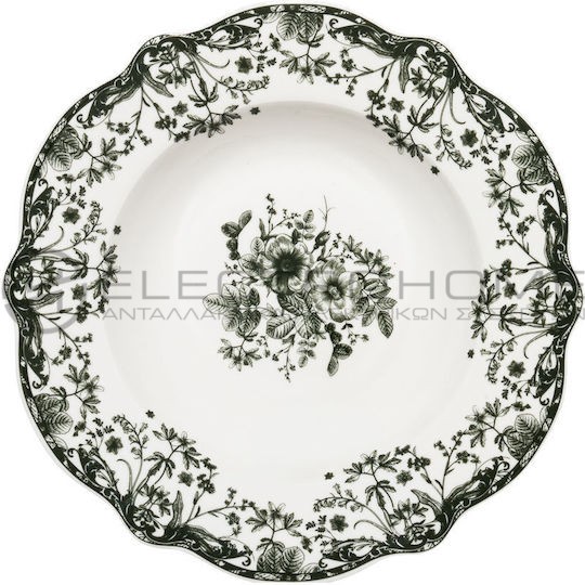 Estia Reverie Πιάτο Βαθύ Πράσινο με Διάμετρο 22cm  1