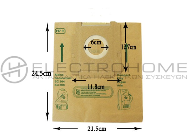 ΣΑΚΟΥΛΑ ΣΚΟΥΠΑΣ HOOVER ALPINA SET 5 TEM + 2 ΦΙΛΤΡΑ 1