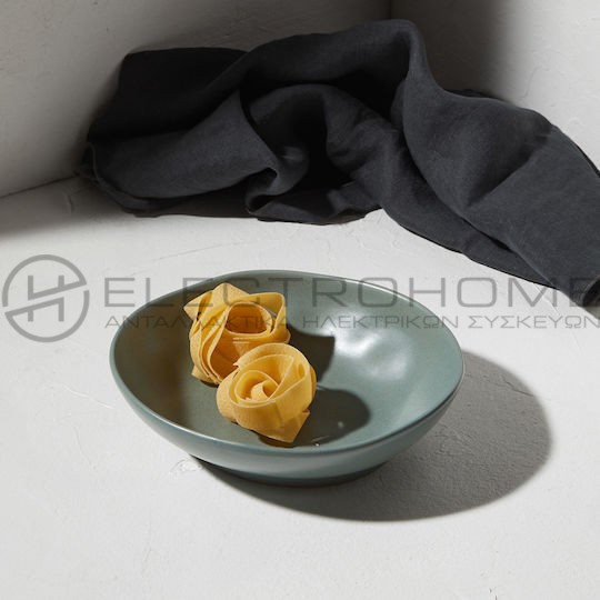Estia Teal Mare Πιάτο Βαθύ Κεραμικό 22cm 2