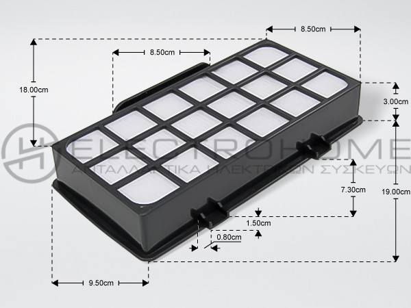 ΦΙΛΤΡΟ ΣΚΟΥΠΑΣ ROWENTA KIT εισαγωγης ZR903701 NOT ORIGINAL 1