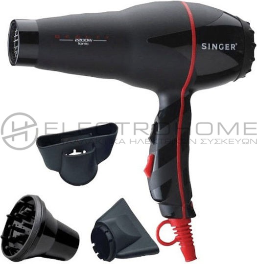 Singer Ionic Επαγγελματικό Πιστολάκι Μαλλιών 2200W 2