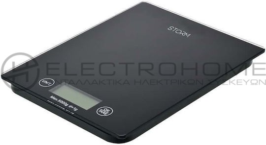 Estia Storm Ψηφιακή Ζυγαριά Κουζίνας έως 5kg Μαύρη 1